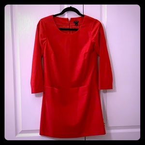 J. Crew Factory Wool Blend Red Dress